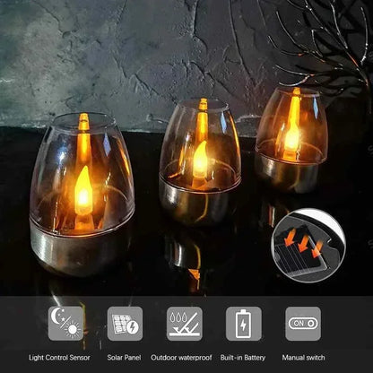 GlowFlame™ Solar Candle Light