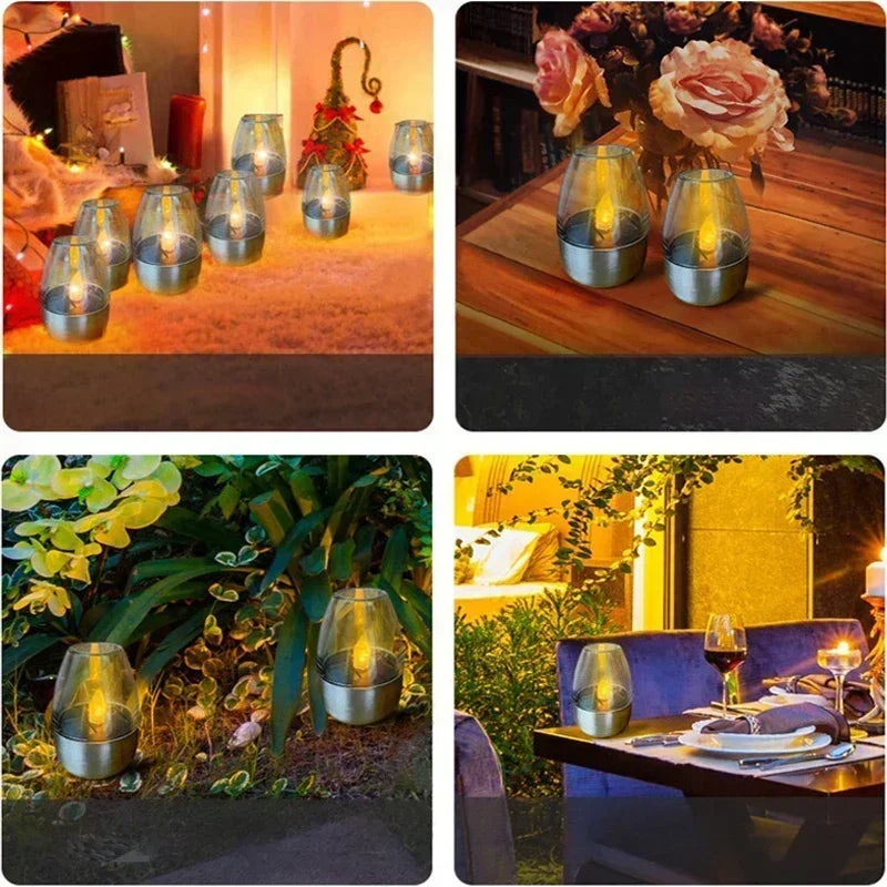 GlowFlame™ Solar Candle Light