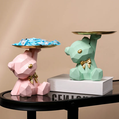 GeoBear™ Decorative Storage Sculpture