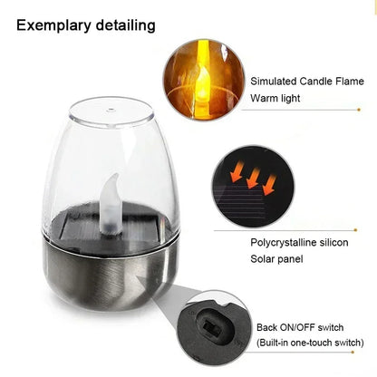 GlowFlame™ Solar Candle Light
